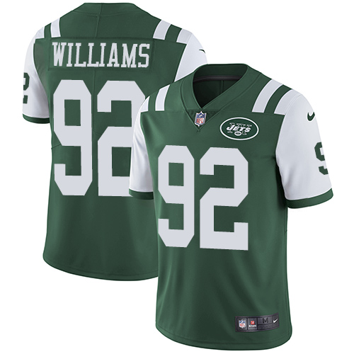 Nike Jets #92 Leonard Williams Green Team Color Men's Stitched NFL Vapor Untouchable Limited Jersey - Click Image to Close